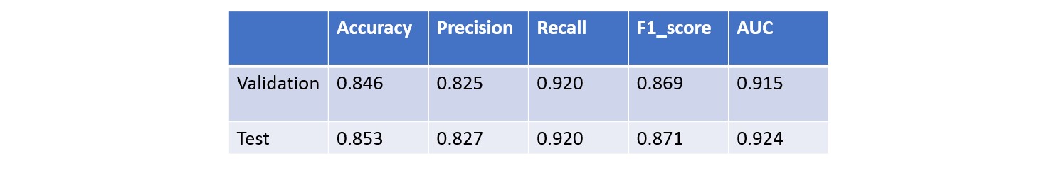 Stacked Model Score Table